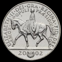 2002 Queen Elizabeth II Golden Jubilee Five Pound Crown Reverse