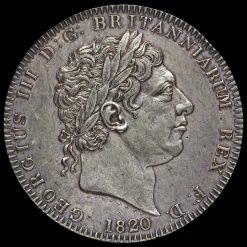 1820 George III Milled Silver LX Crown Obverse