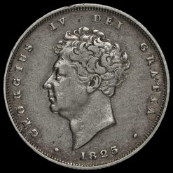 1825 George IV Milled Silver Shilling Obverse