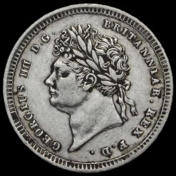 1829 George IV Milled Silver Maundy Twopence Obverse