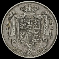 1834 William IV Milled Silver Half Crown Reverse