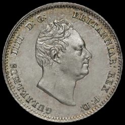 1836 William IV Milled Silver Fourpence / Groat Obverse