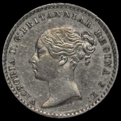 1839 Queen Victoria Young Head Silver Maundy Penny Obverse