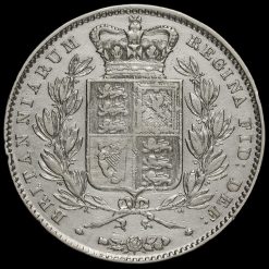 1845 Queen Victoria Young Head Silver Crown Reverse