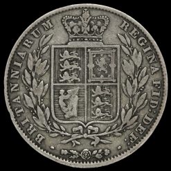 1846 Queen Victoria Young Head Silver Half Crown Reverse