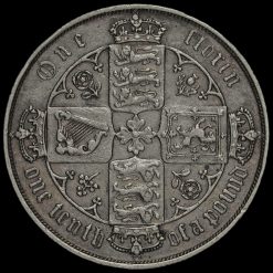 1881 Queen Victoria Gothic Florin Reverse