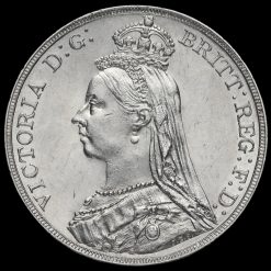 1890 Queen Victoria Jubilee Head Silver Crown Obverse