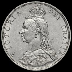 1891 Queen Victoria Jubilee Head Silver Florin Obverse
