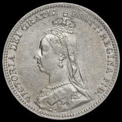 1892 Queen Victoria Jubilee Head Silver Threepence Obverse