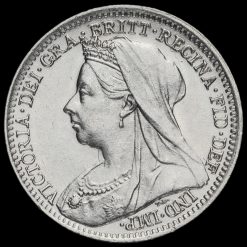 1901 Queen Victoria Silver Threepence Obverse