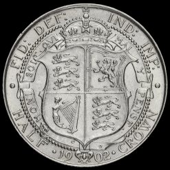 1902 Edward VII Silver Half Crown Reverse