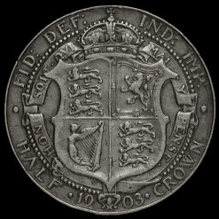 1903 Edward VII Silver Half Crown Reverse