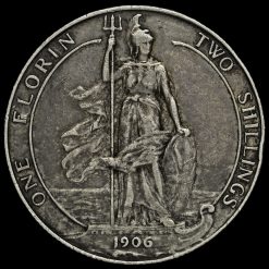 1906 Edward VII Silver Florin Reverse