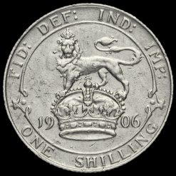 1906 Edward VII Silver Shilling Reverse