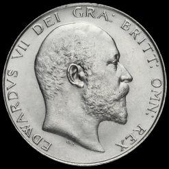 1908 Edward VII Silver Half Crown Obverse