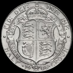 1908 Edward VII Silver Half Crown Reverse