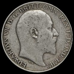 1910 Edward VII Silver Florin Obverse