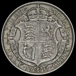 1911 George V Silver Half Crown Reverse