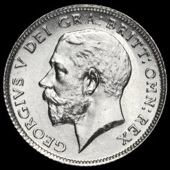 1923 George V Silver Sixpence Obverse