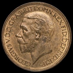 1927 George V Halfpenny Obverse