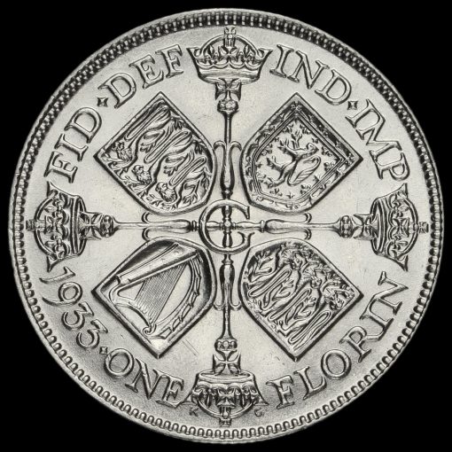 1933 George V Silver Florin Reverse