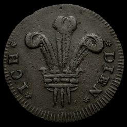 Middlesex, Prince of Wales Farthing Token Reverse