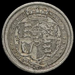 1816 George III Milled Silver Shilling Reverse