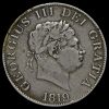 1819 George III Milled Silver Half Crown Obverse