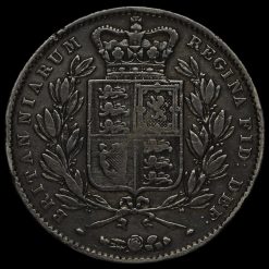 1845 Queen Victoria Young Head Silver Crown Reverse