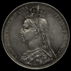 1889 Queen Victoria Jubilee Head Silver Shilling Obverse