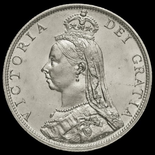1891 Queen Victoria Jubilee Head Silver Florin Obverse