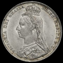 1891 Queen Victoria Jubilee Head Silver Shilling Obverse