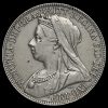 1899 Queen Victoria Veiled Head Silver Florin Obverse