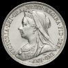 1900 Queen Victoria Veiled Head Silver Shilling Obverse