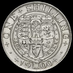 1900 Queen Victoria Veiled Head Silver Shilling Reverse