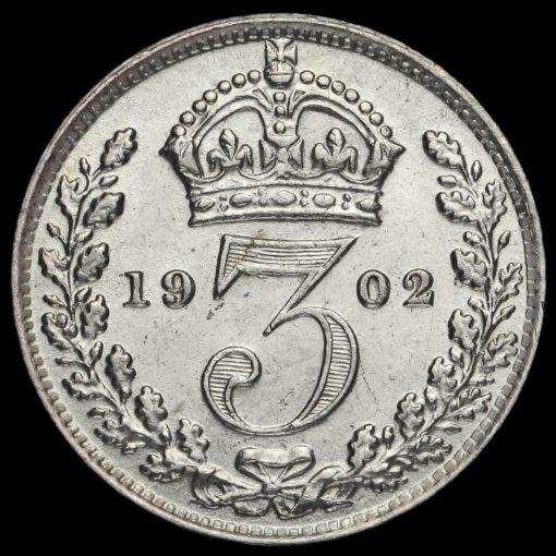 1902 Edward VII Silver Threepence Reverse
