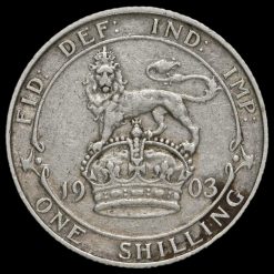 1903 Edward VII Silver Shilling Reverse