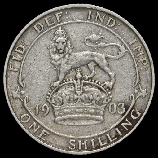 1903 Edward VII Silver Shilling Reverse