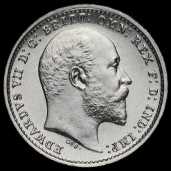 1906 Edward VII Silver Maundy Twopence Obverse