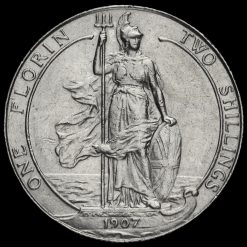 1907 Edward VII Silver Florin Reverse
