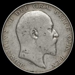 1907 Edward VII Silver Half Crown Obverse