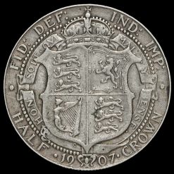 1907 Edward VII Silver Half Crown Reverse