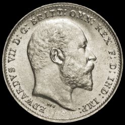 1908 Edward VII Silver Threepence Obverse
