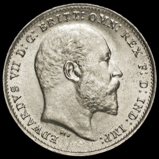 1908 Edward VII Silver Threepence Obverse
