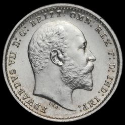 1908 Edward VII Silver Maundy Twopence Obverse