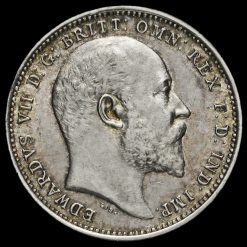 1908 Edward VII Silver Maundy Fourpence Obverse
