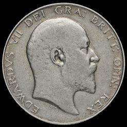 1909 Edward VII Silver Half Crown Obverse