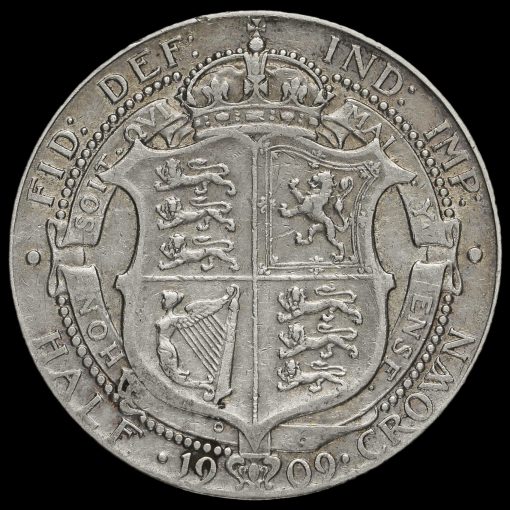 1909 Edward VII Silver Half Crown Reverse