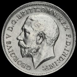 1911 George V Silver Threepence Obverse