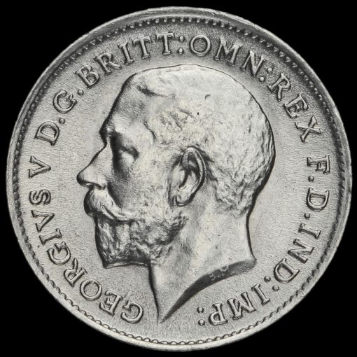 1911 George V Silver Threepence Obverse